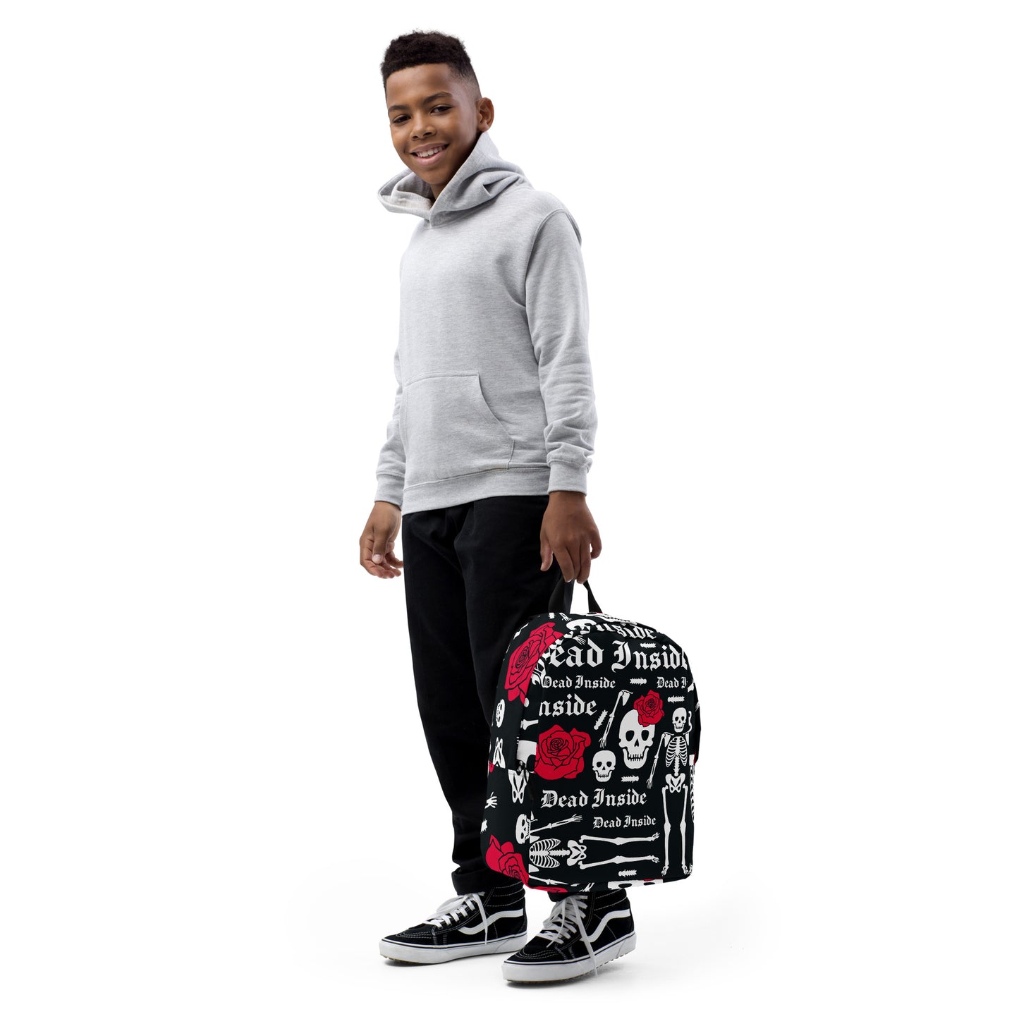 Minimalist Skull Rose Backpack