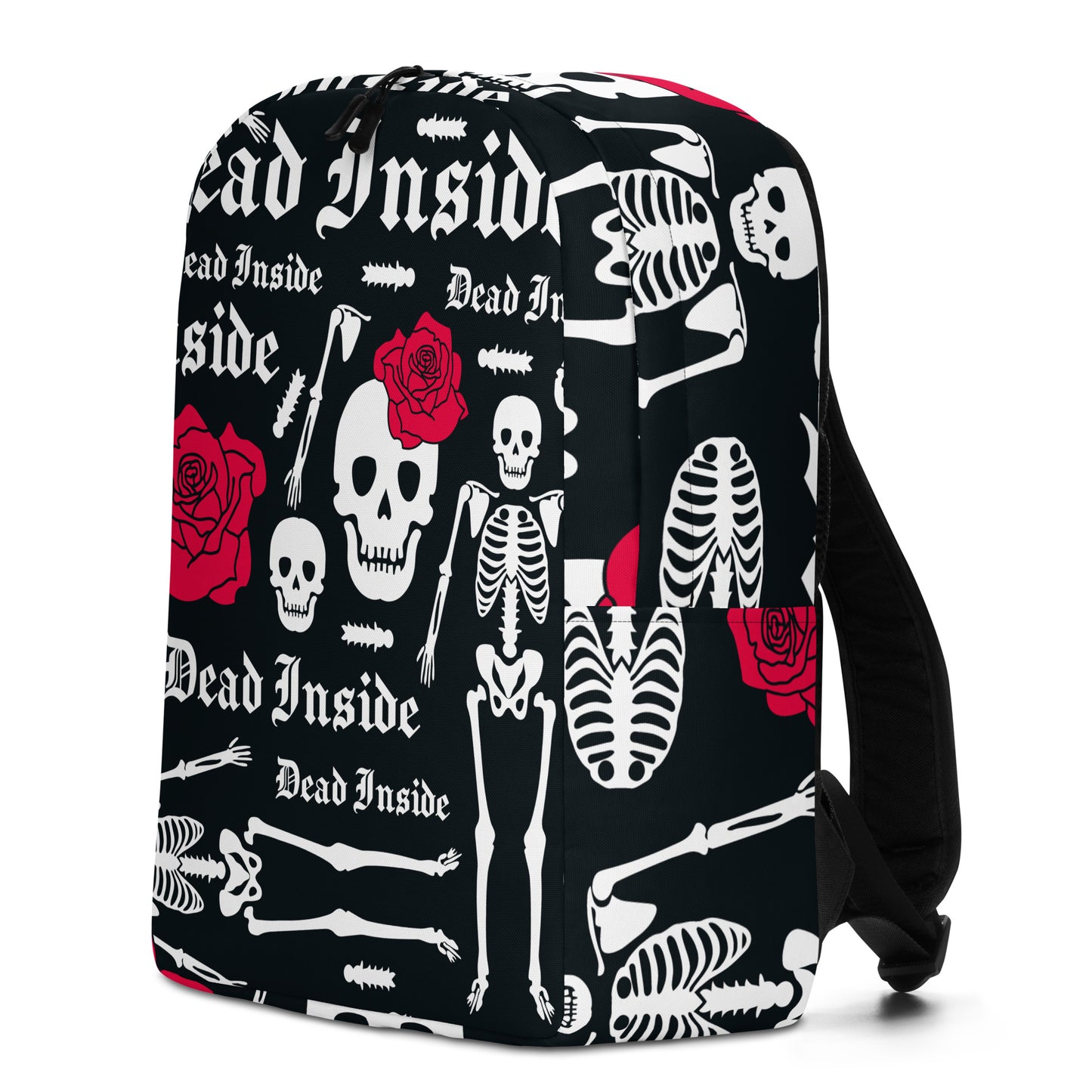 Minimalist Skull Rose Backpack