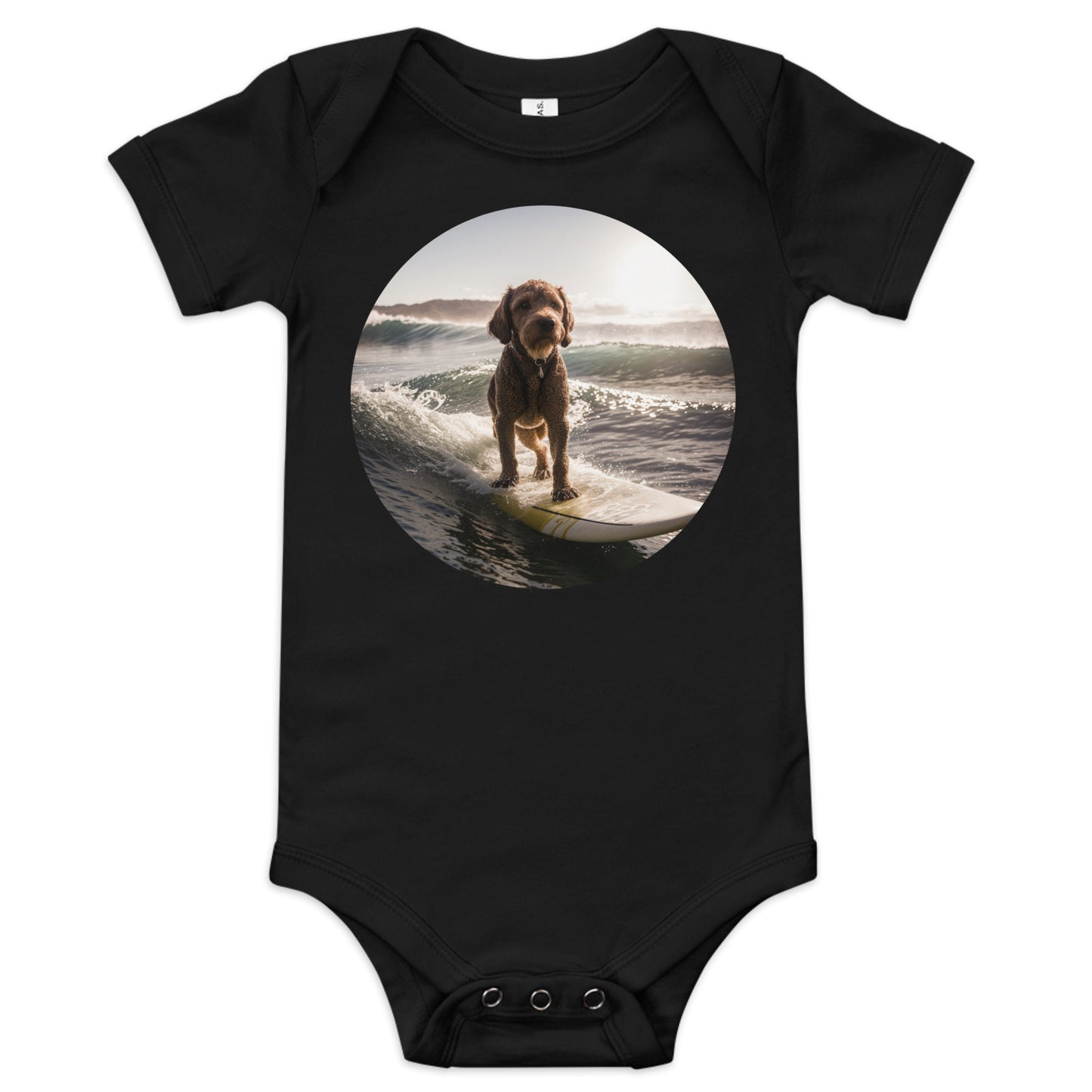 Baby Surfing Doodle short sleeve one piece
