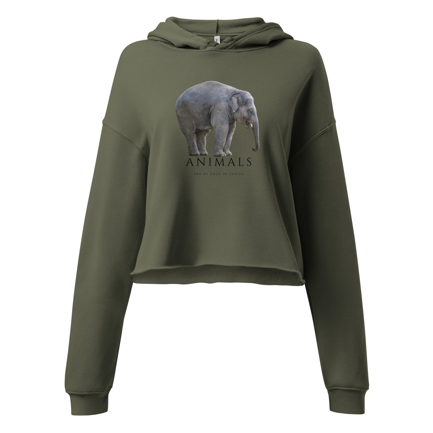 Elephant Crop Hoodie