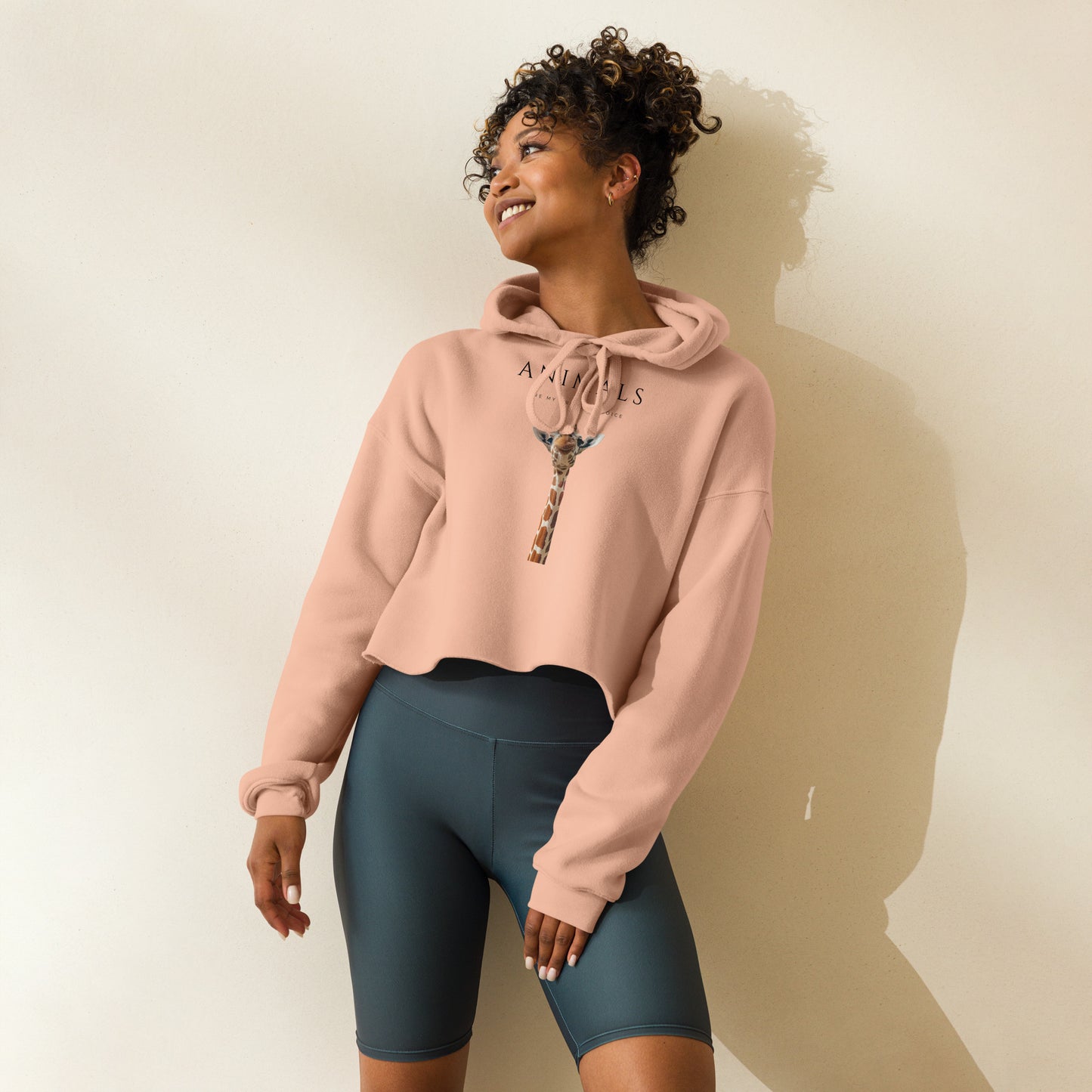 Giraffe Crop Hoodie