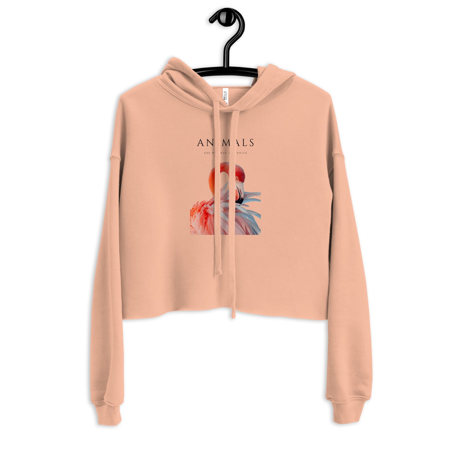Flamingo Crop Hoodie