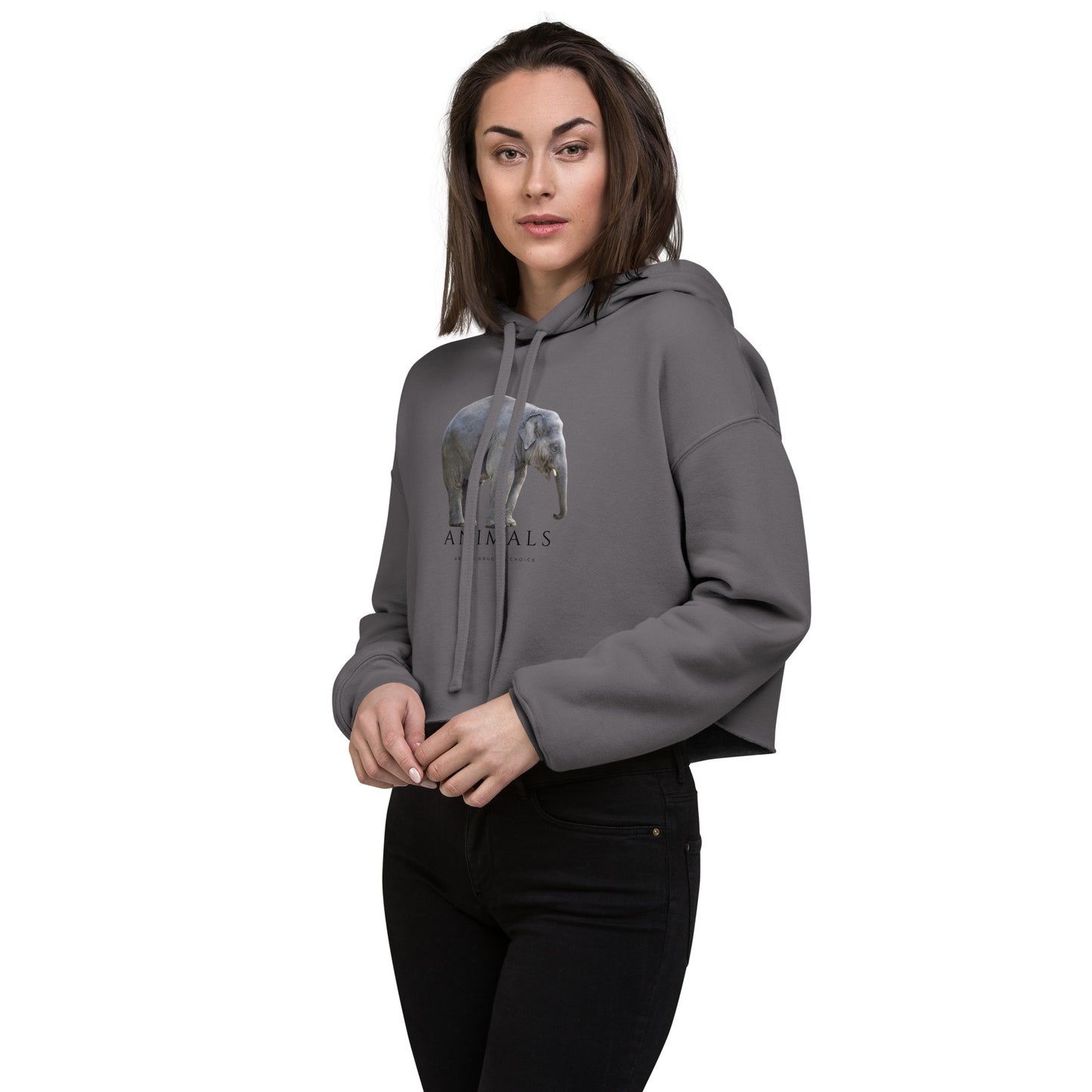 Elephant Crop Hoodie