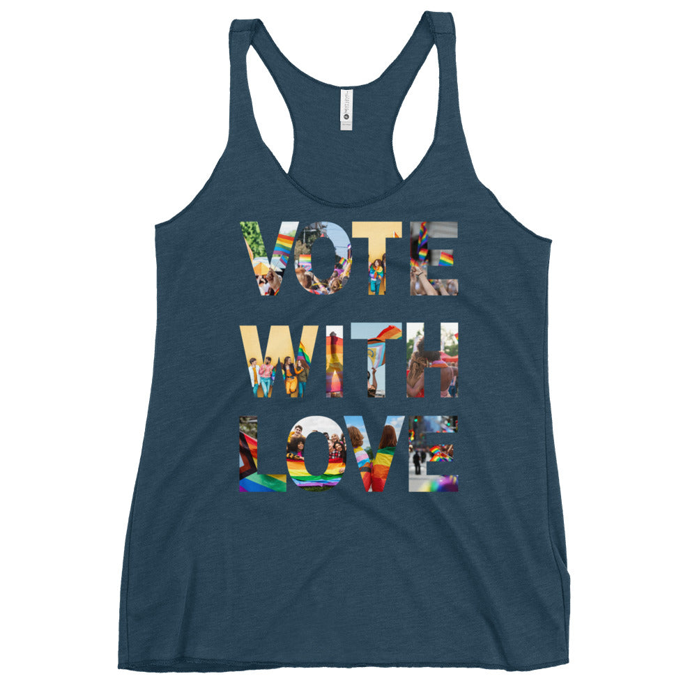 Vote Love Women's Racerback Tank