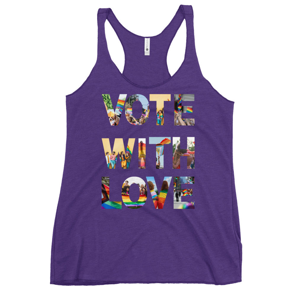 Vote Love Women's Racerback Tank