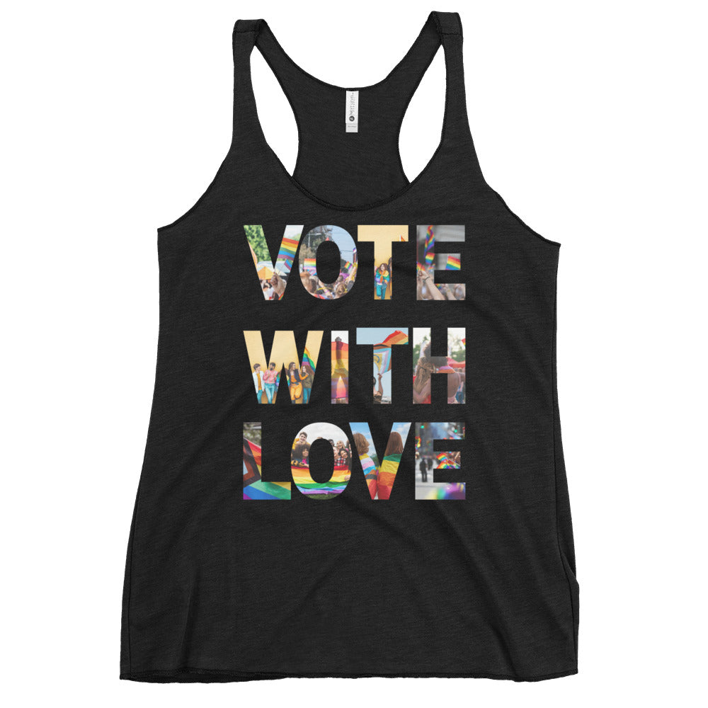 Vote Love Women's Racerback Tank