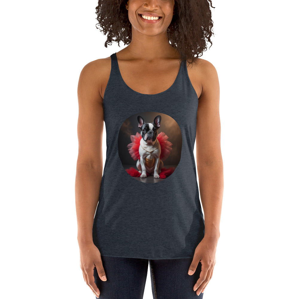 Pug Ballerina Women's Racerback Tank