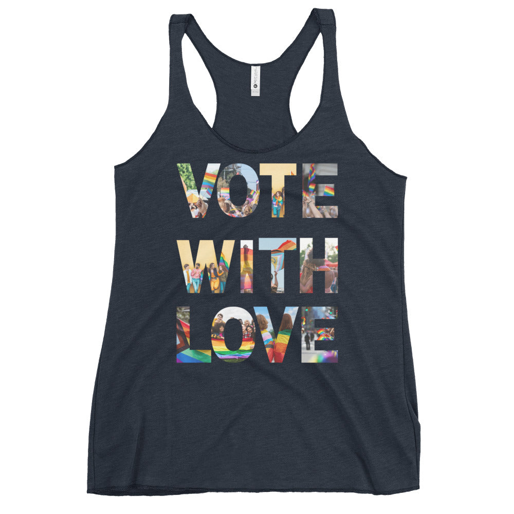 Vote Love Women's Racerback Tank