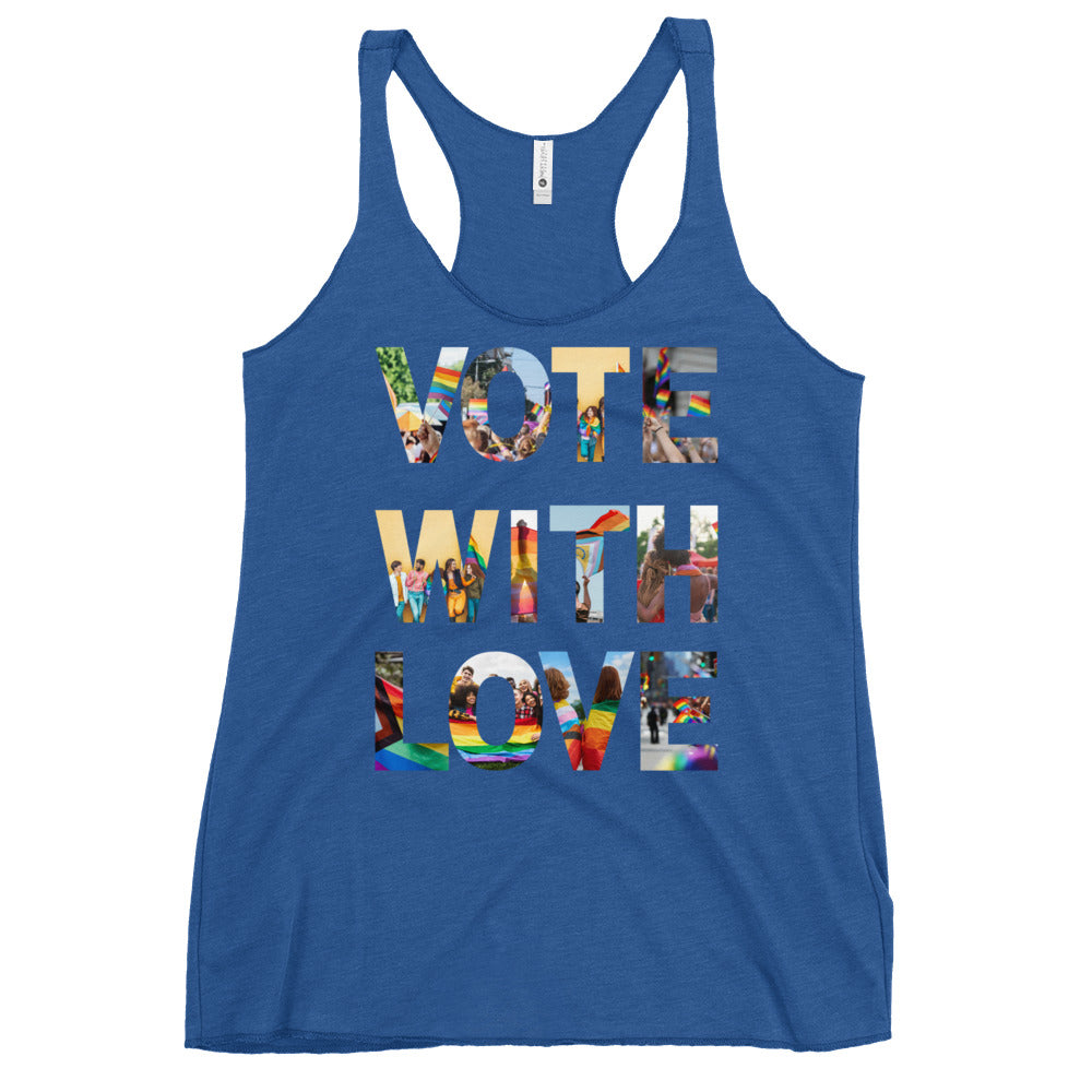 Vote Love Women's Racerback Tank
