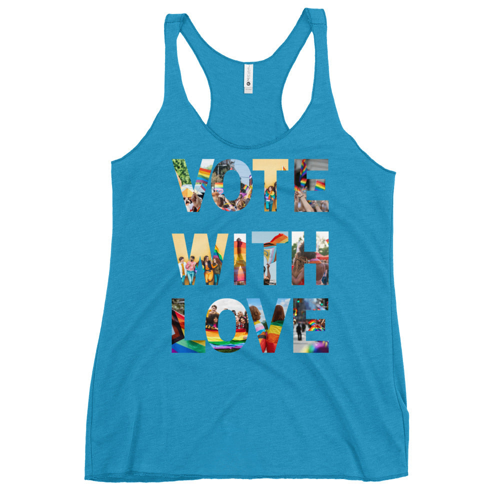 Vote Love Women's Racerback Tank