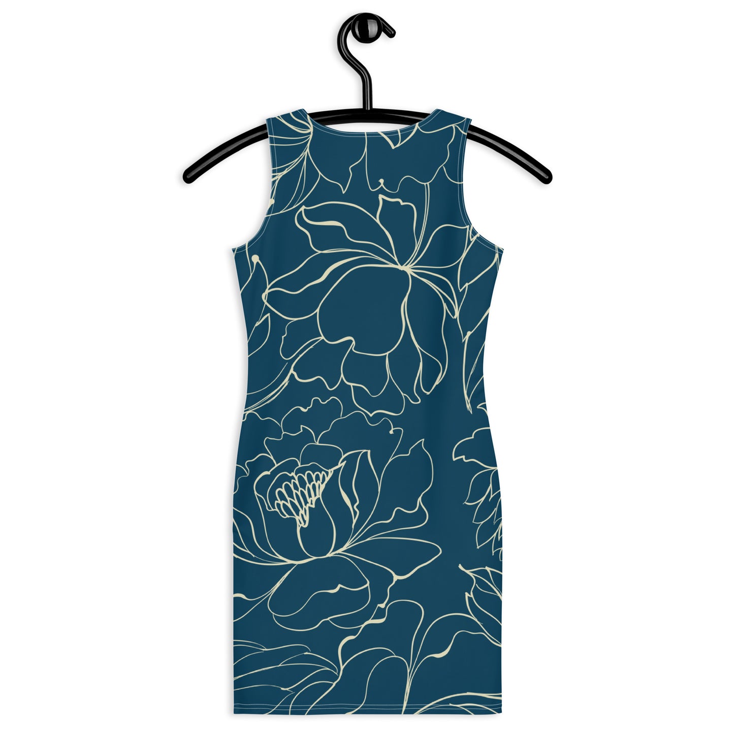 Teal Outline Bodycon dress