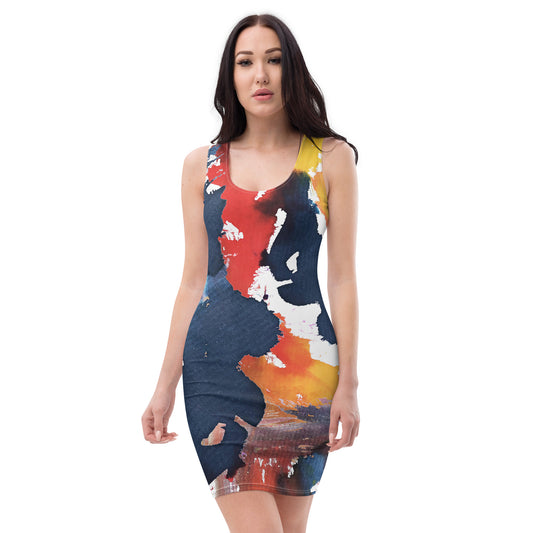 Watercolors Bodycon dress