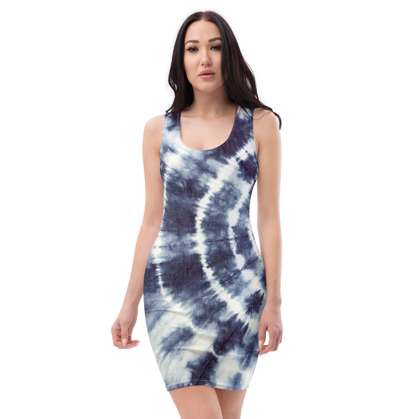 Blues Tye Dye Bodycon dress