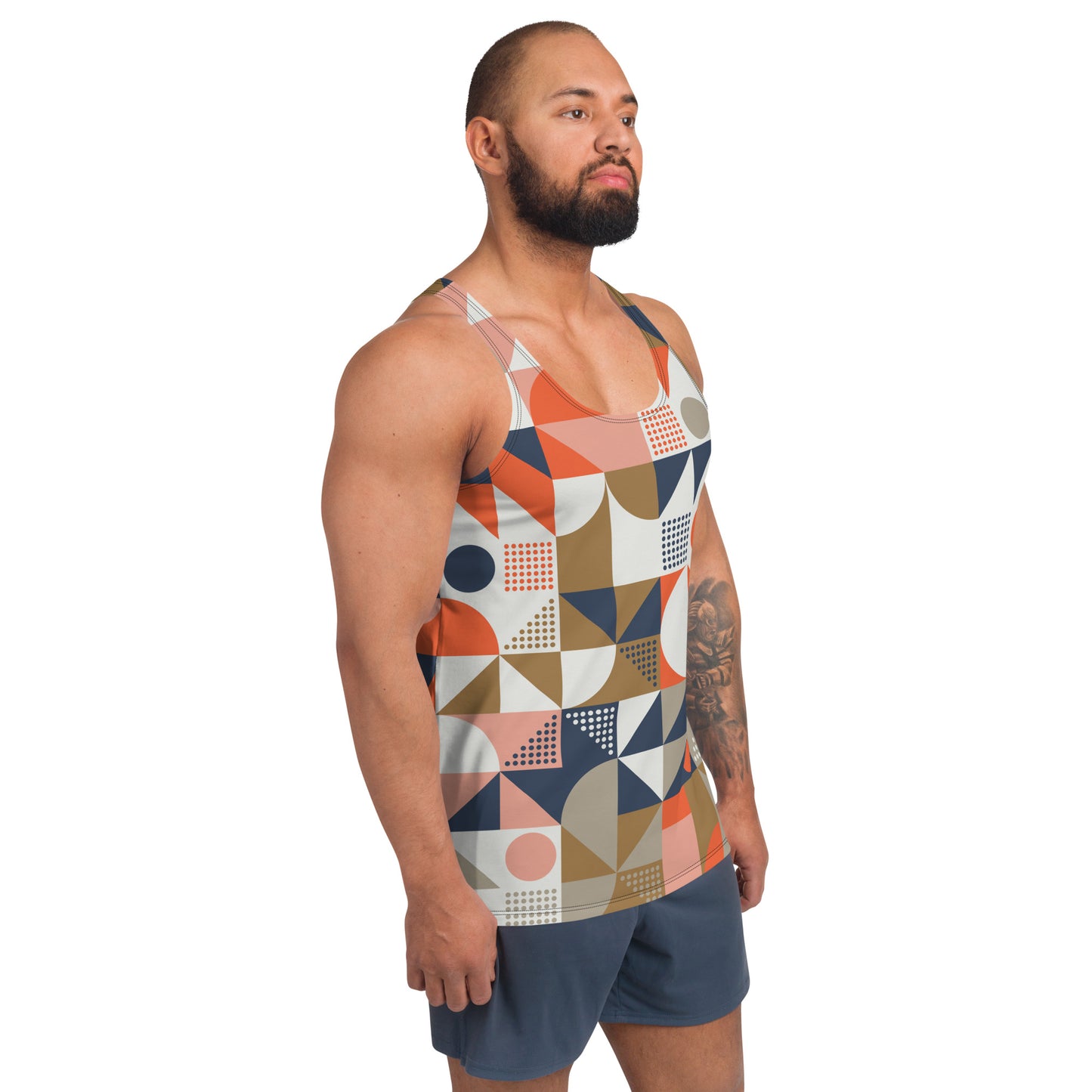 Men's Patterned Tank Top