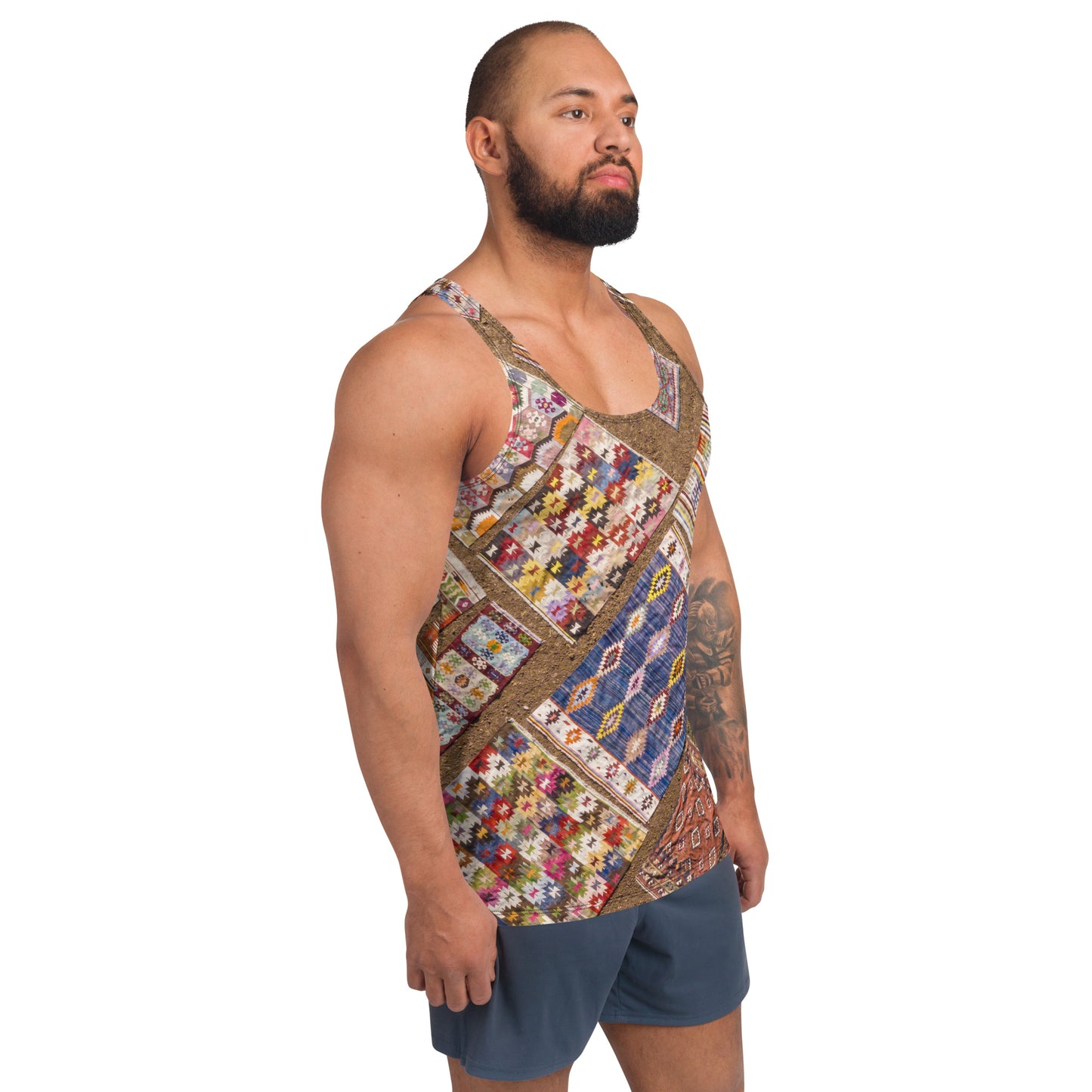 Men’s Quilt Style Tank Top