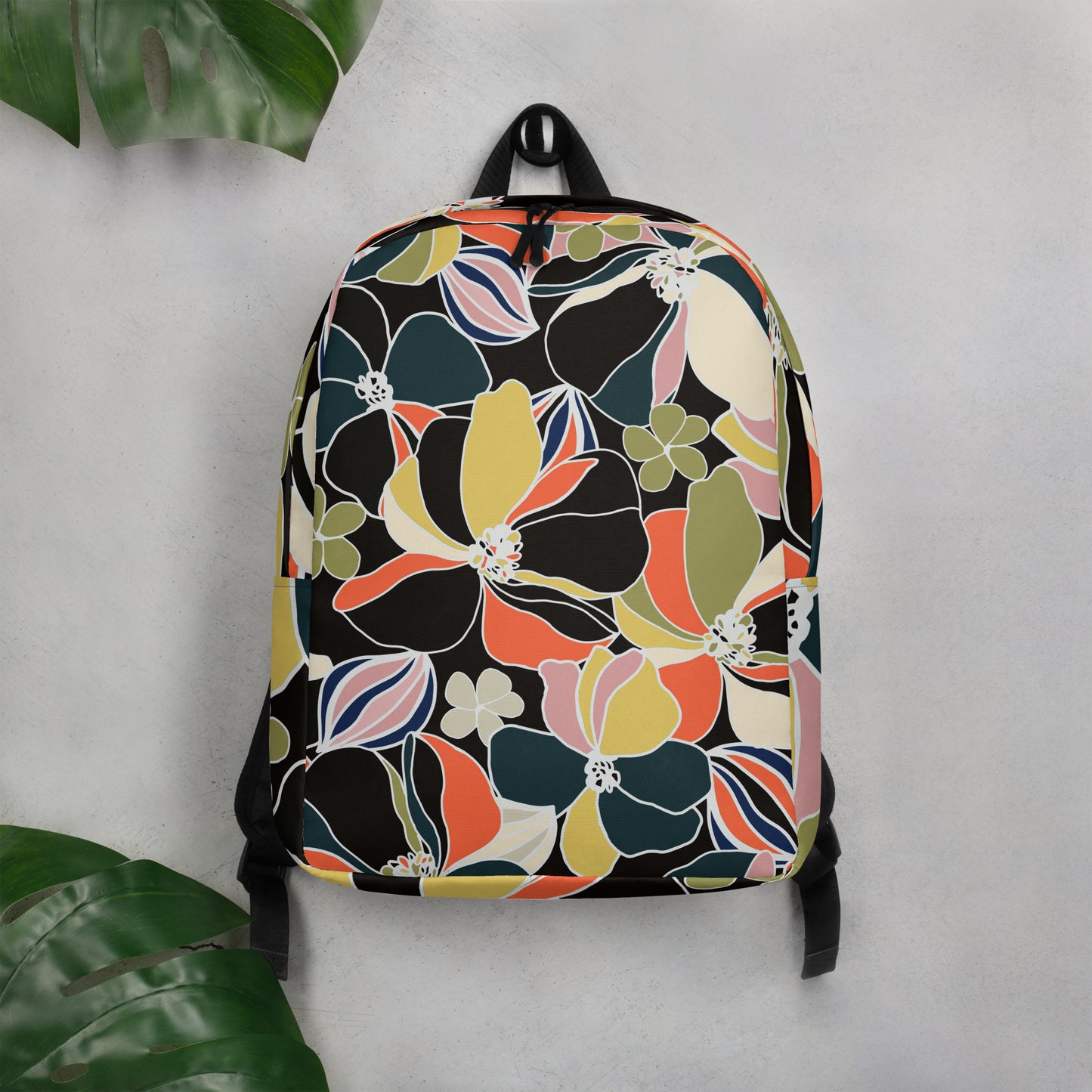 Minimalist Floral Backpack