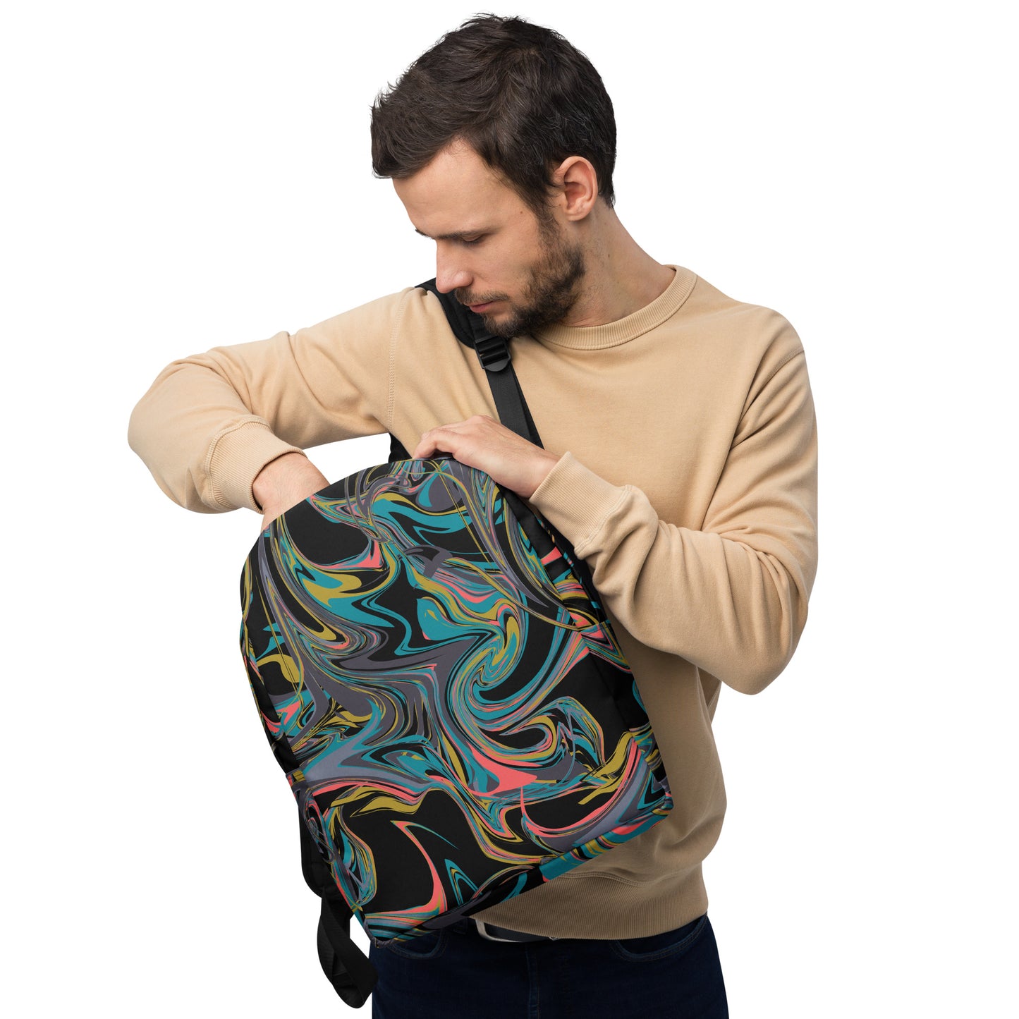 Minimalist Oil Paint Backpack