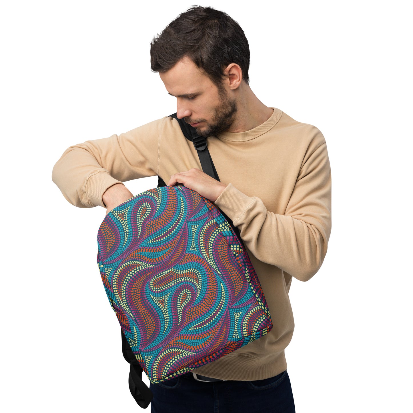 Minimalist Paisley Backpack