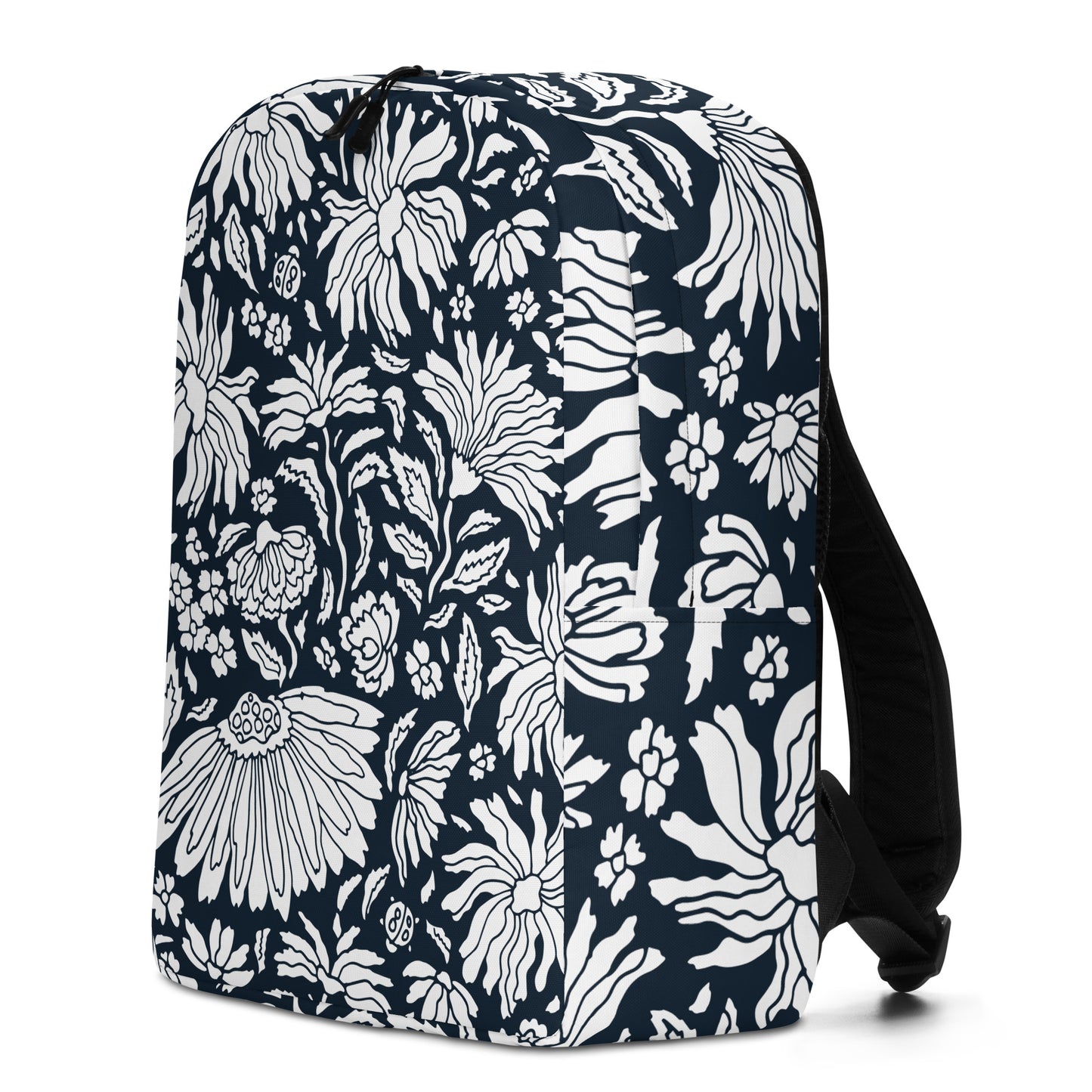 Minimalist BW Florals Backpack