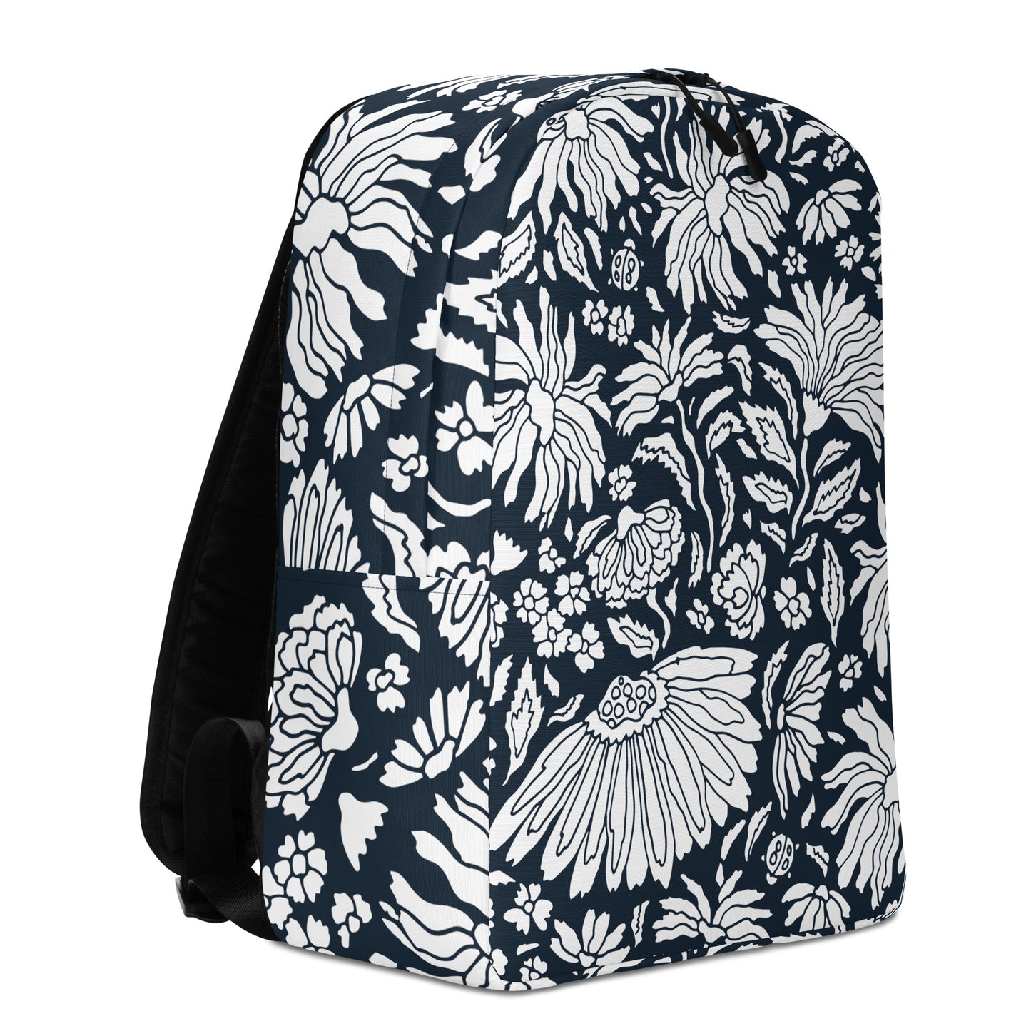 Minimalist BW Florals Backpack