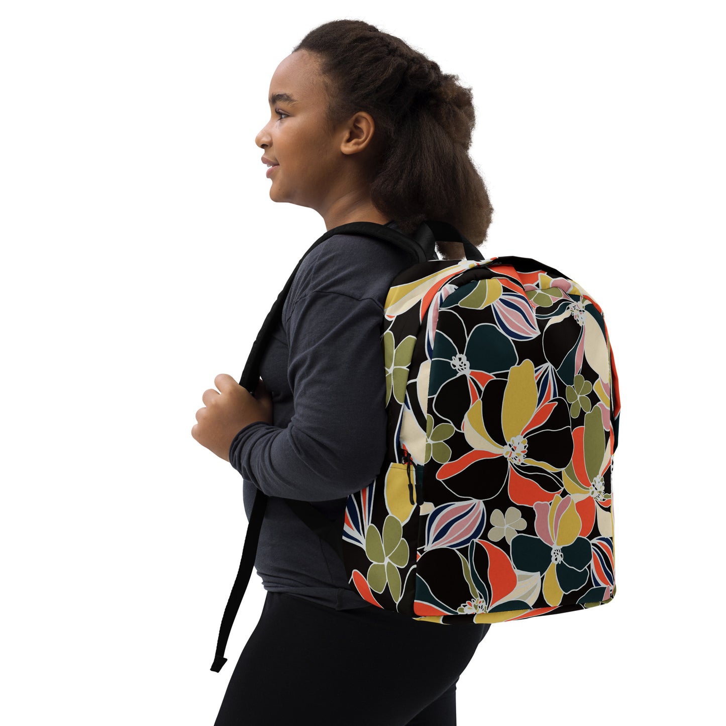 Minimalist Floral Backpack