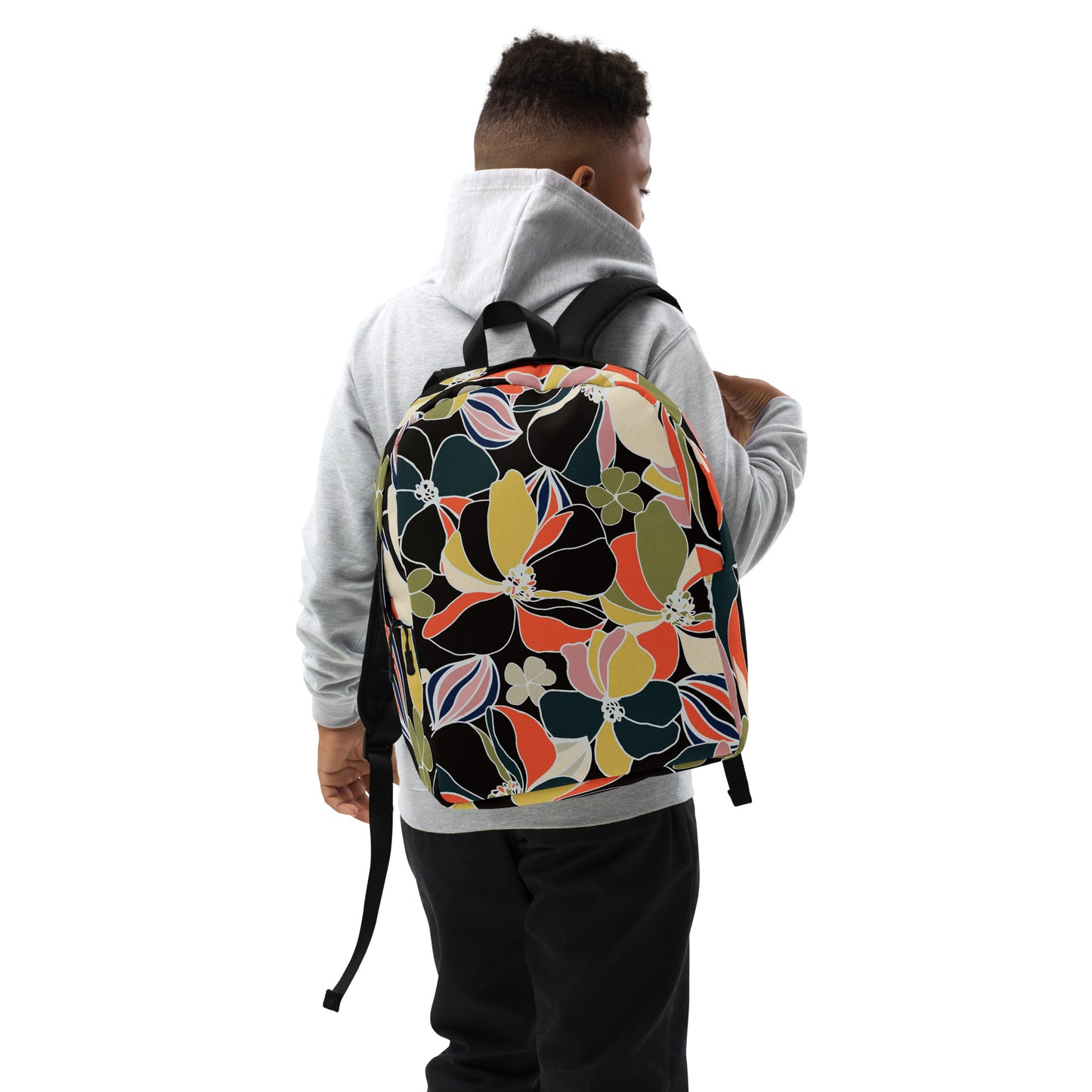 Minimalist Floral Backpack