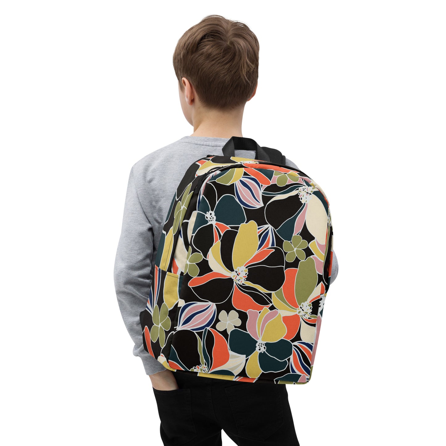 Minimalist Floral Backpack