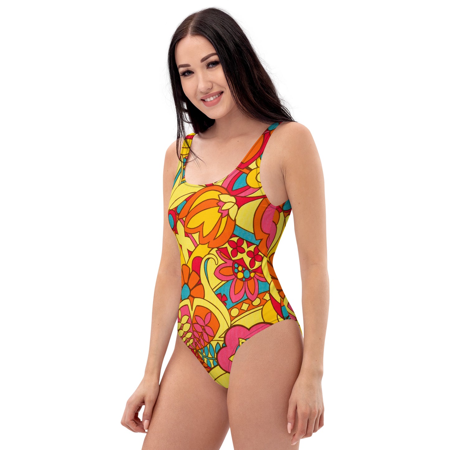 Fun Floral One-Piece Swimsuit