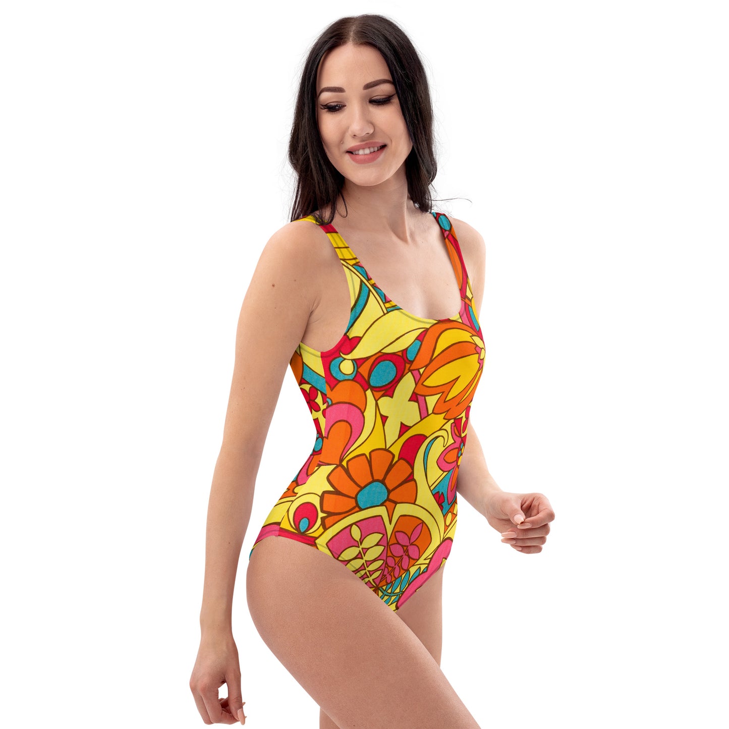 Fun Floral One-Piece Swimsuit