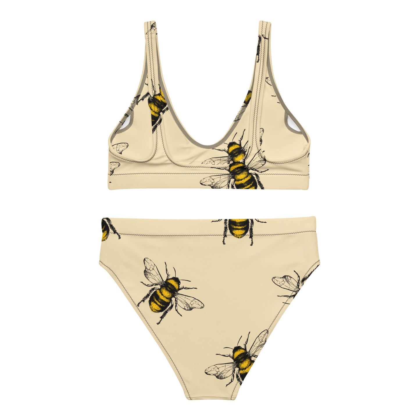 Bees Knees Recycled high-waisted bikini