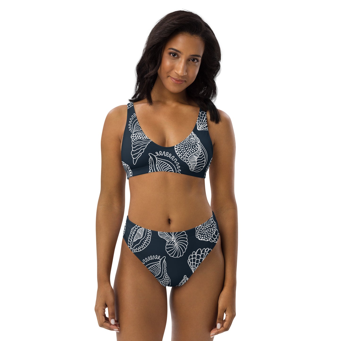 Shells Recycled high-waisted bikini