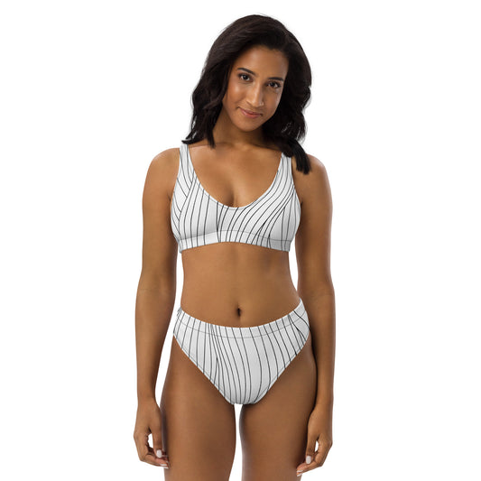 Curves Recycled high-waisted bikini