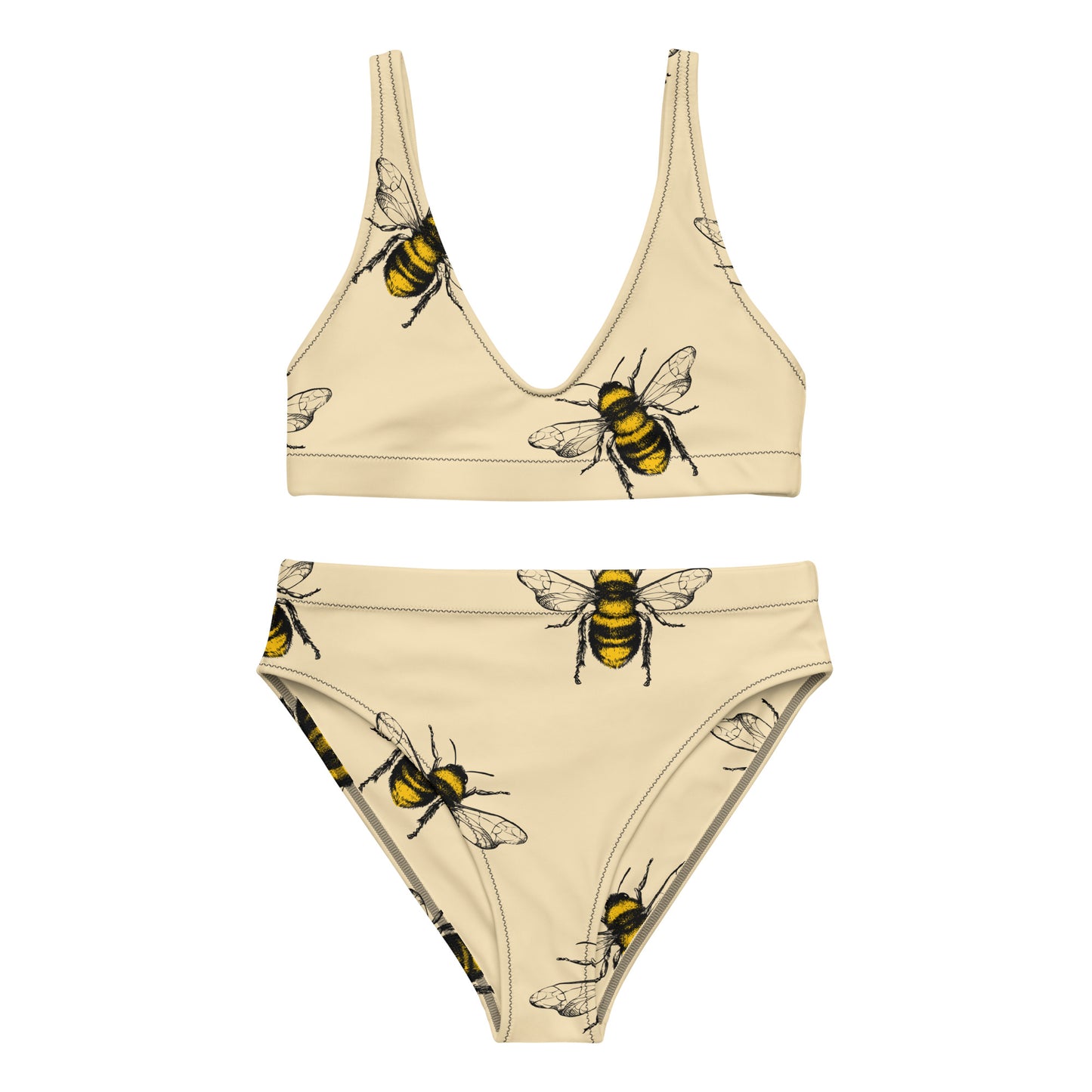 Bees Knees Recycled high-waisted bikini