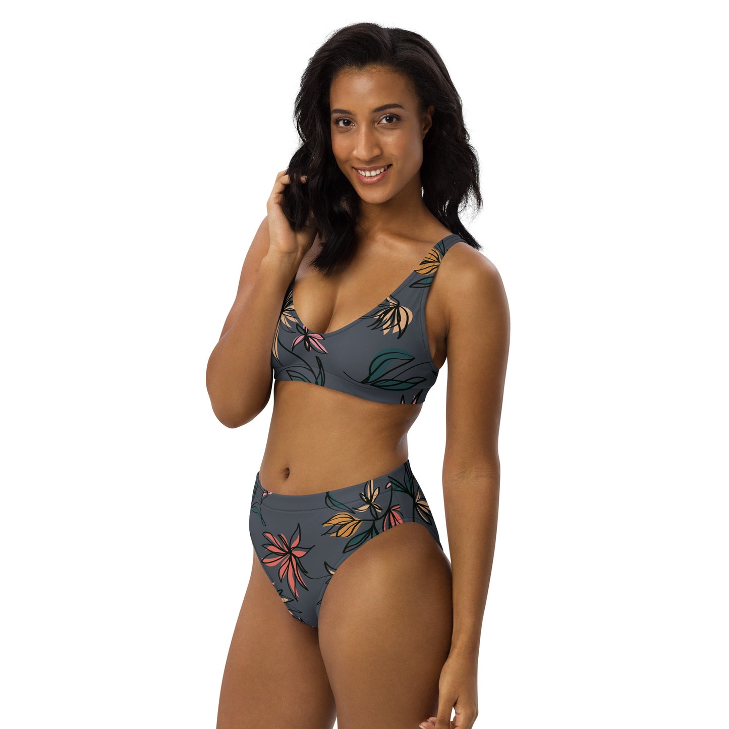 Tropic Recycled high-waisted bikini