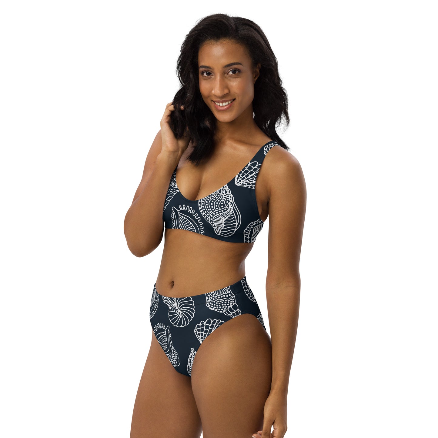 Shells Recycled high-waisted bikini