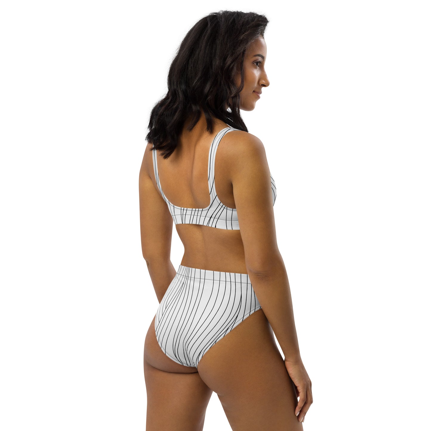 Curves Recycled high-waisted bikini