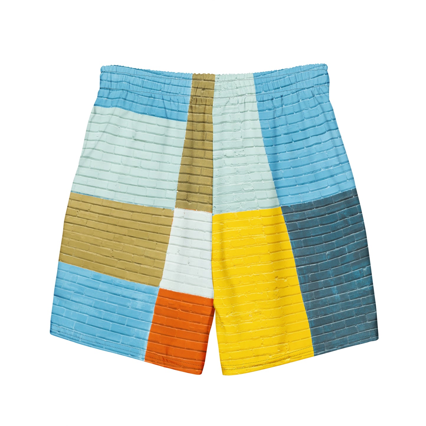 Men's patches swim trunks