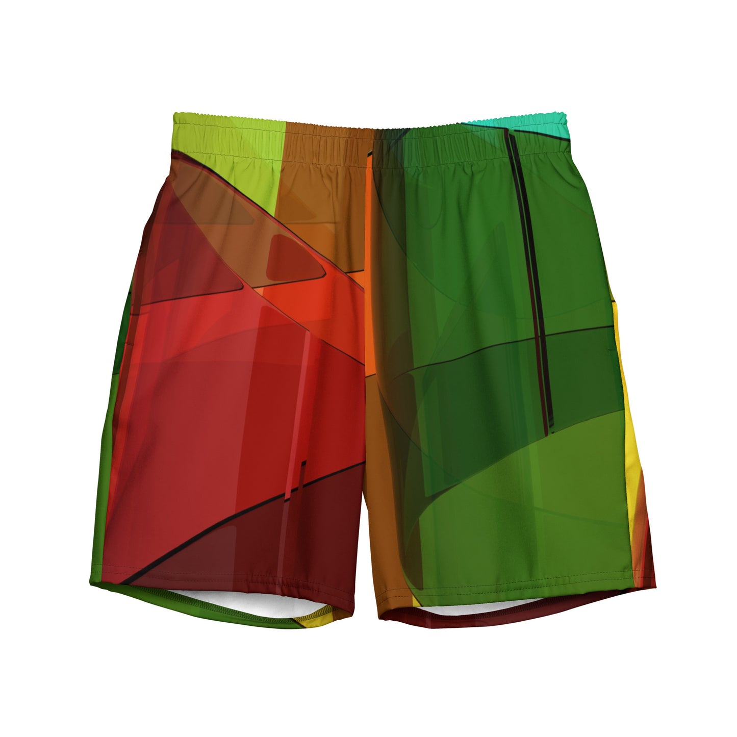 Men's Rasta swim trunks