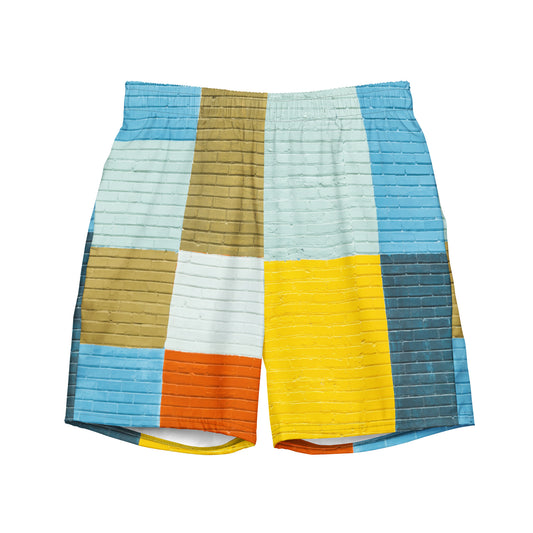 Men's patches swim trunks