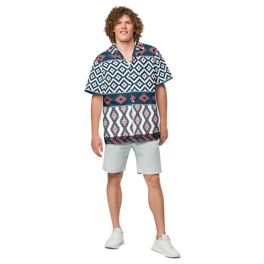 Men's Geometric button shirt