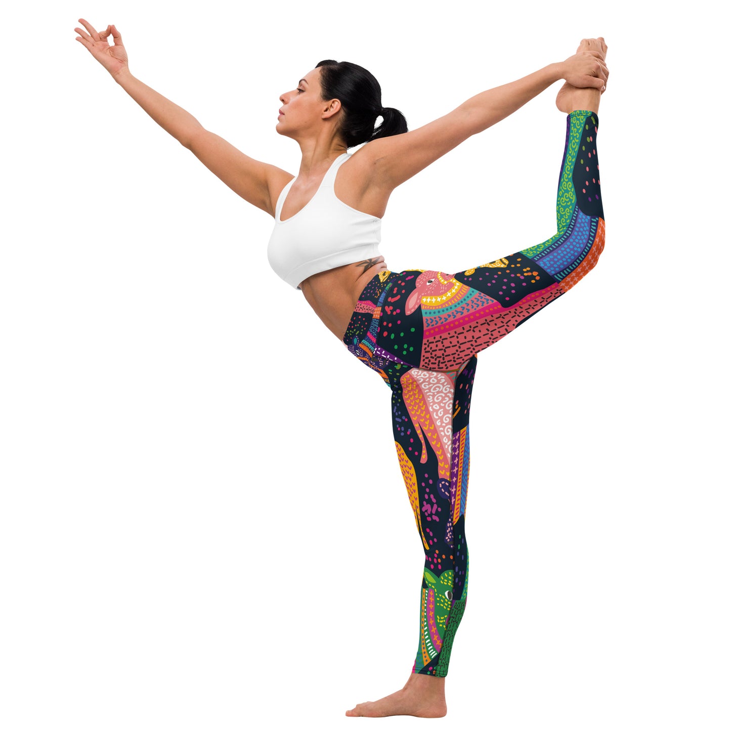 India Cow Yoga Leggings