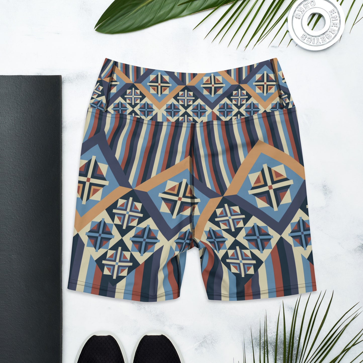 Patterned Yoga Shorts