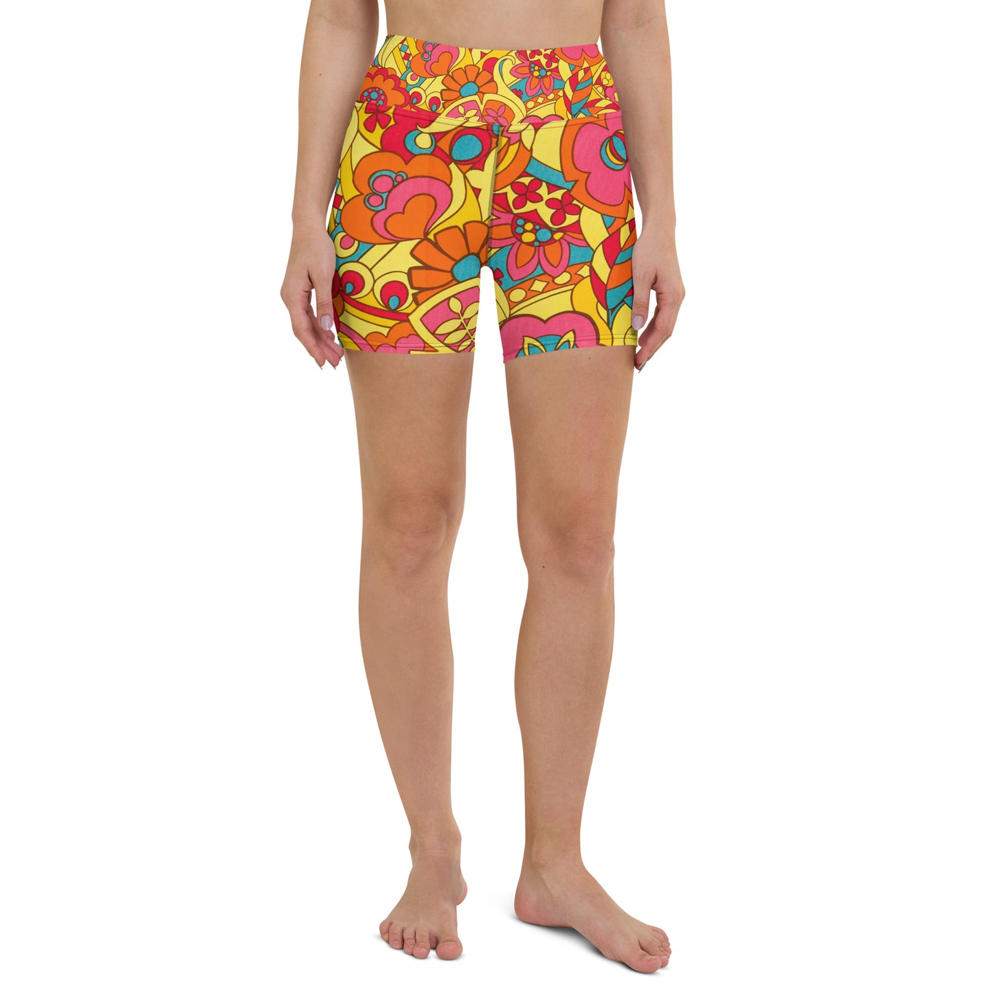 Floral Fun Yoga Shorts