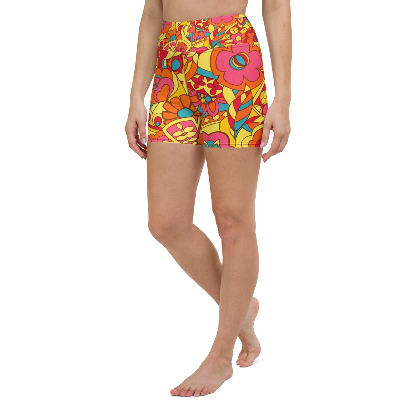 Floral Fun Yoga Shorts