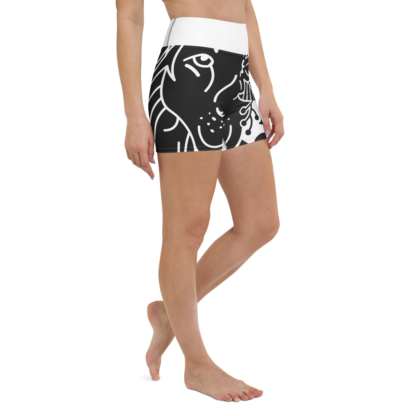 Lion Yoga Shorts