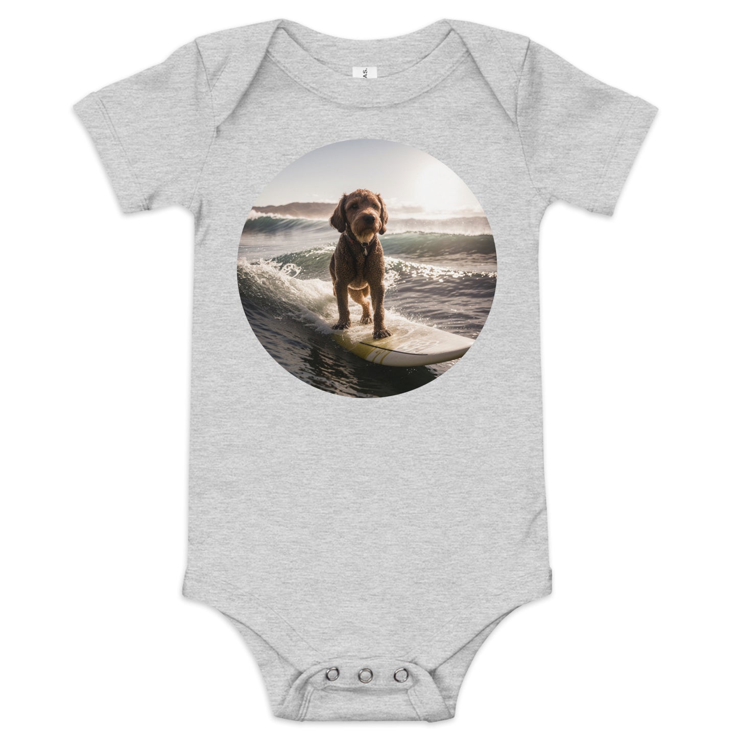Baby Surfing Doodle short sleeve one piece