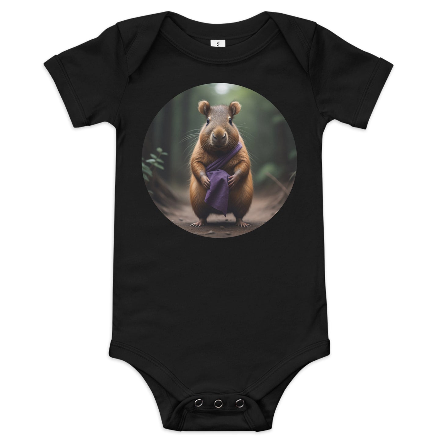 Baby Ninja Capybara short sleeve one piece