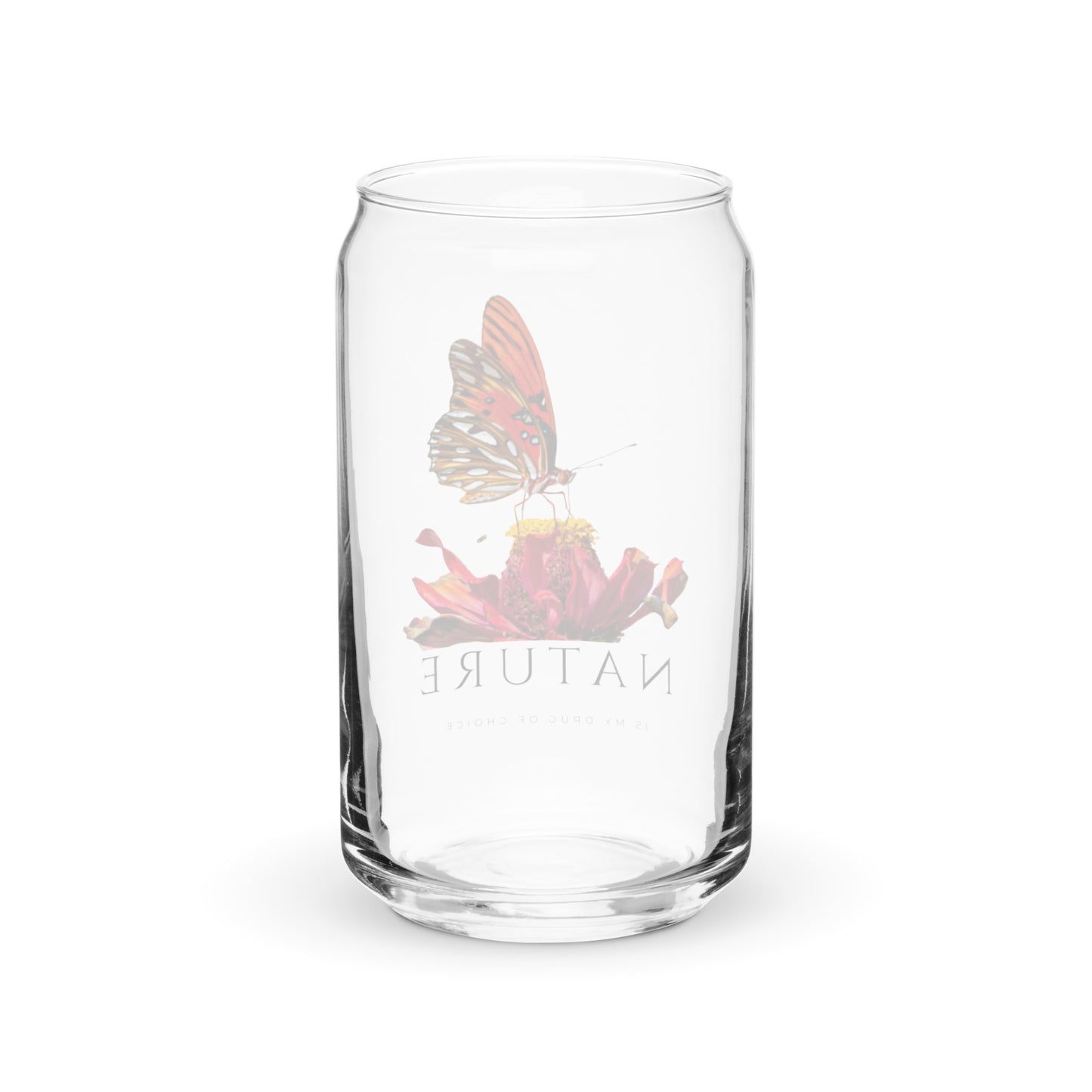 Red Butterfly Glass