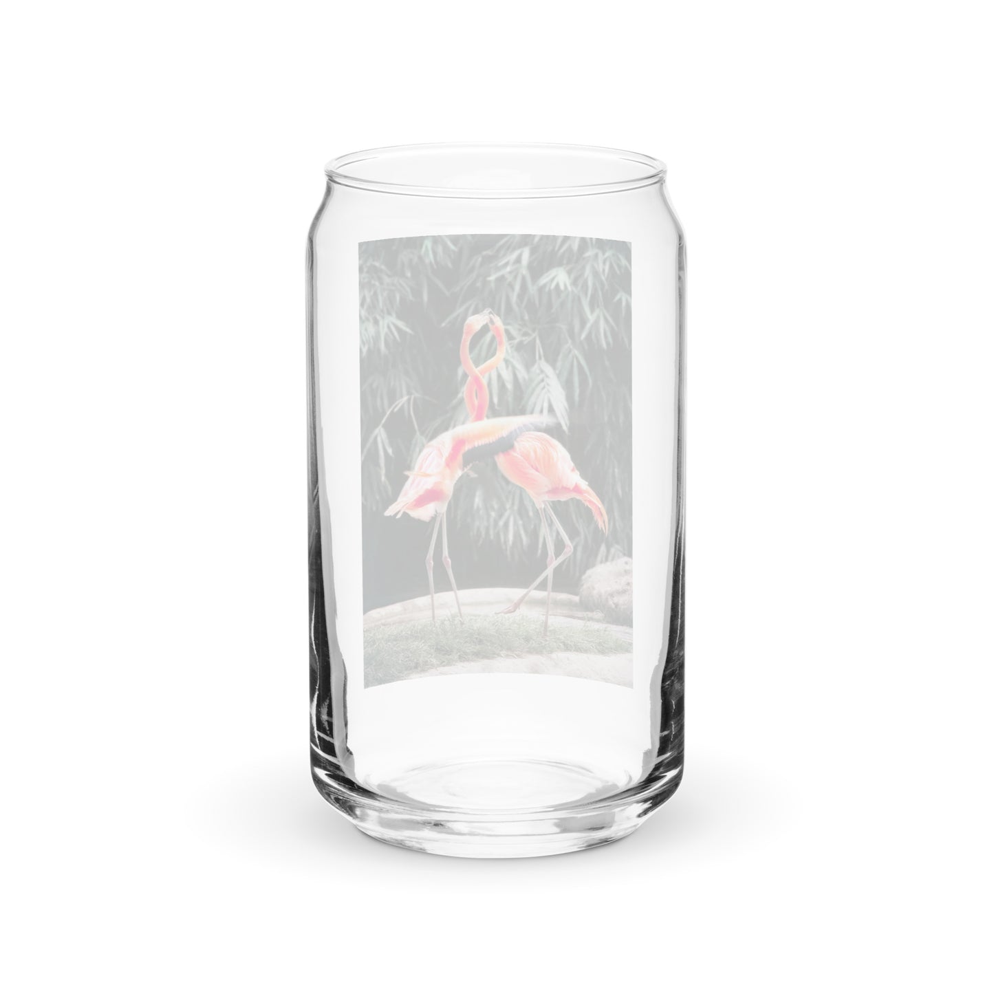 Flamingo Love Glass