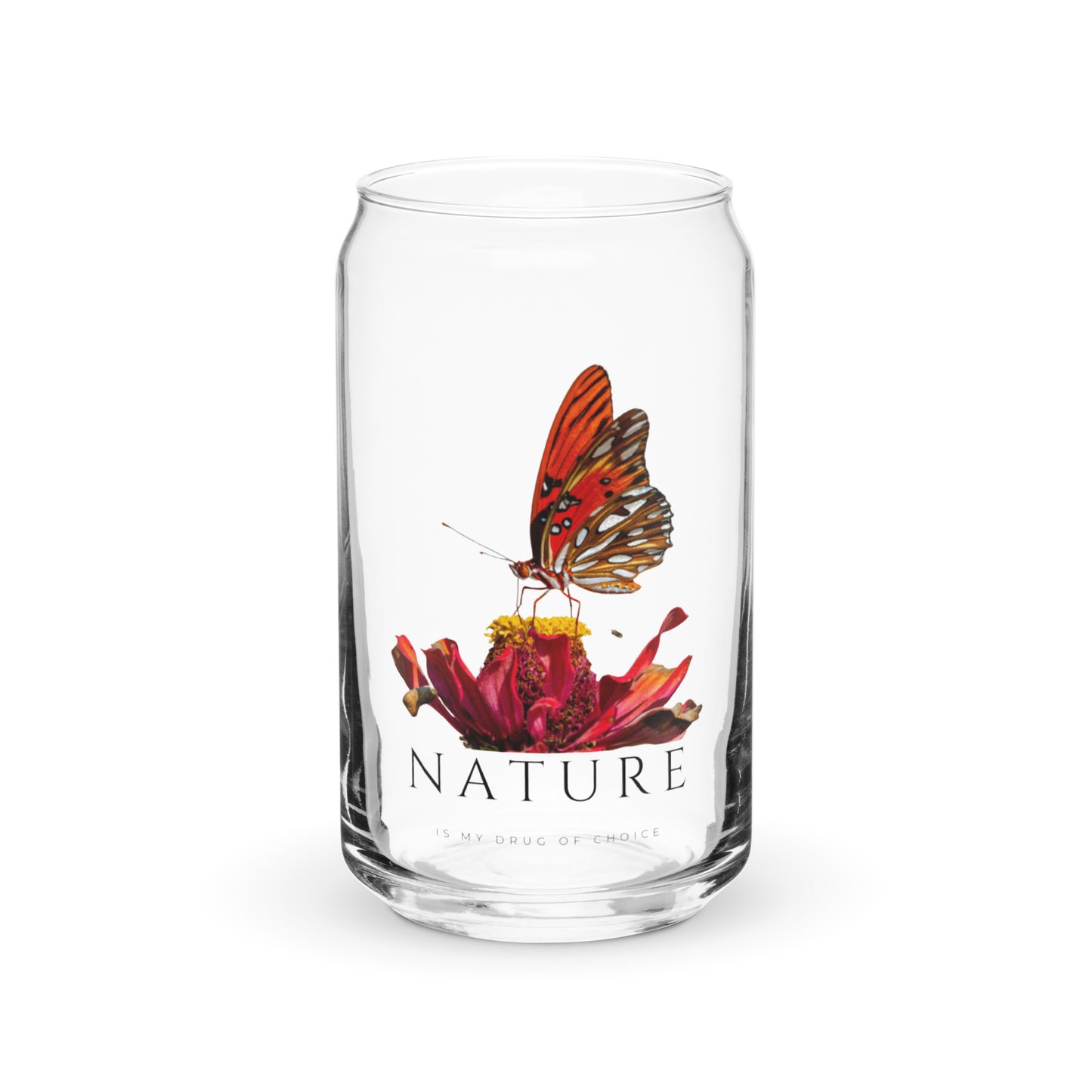 Red Butterfly Glass